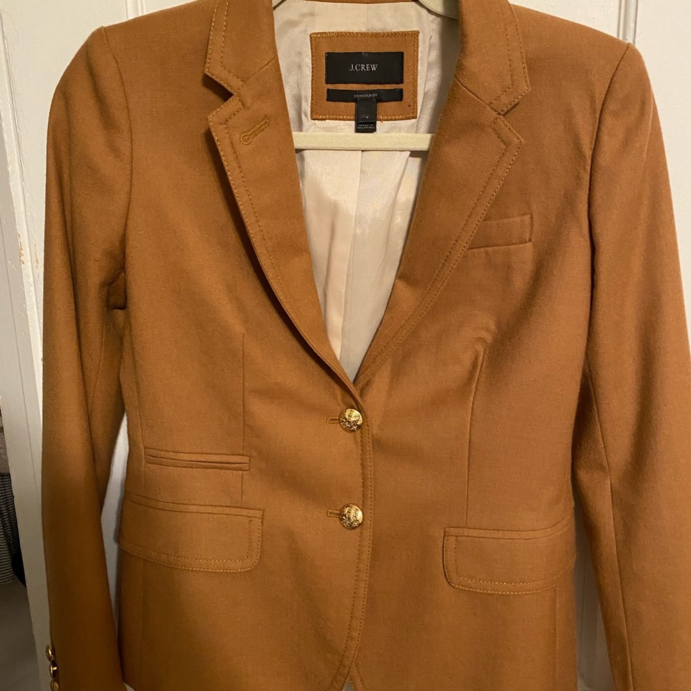 Camel J Crew Schoolboy Blazer